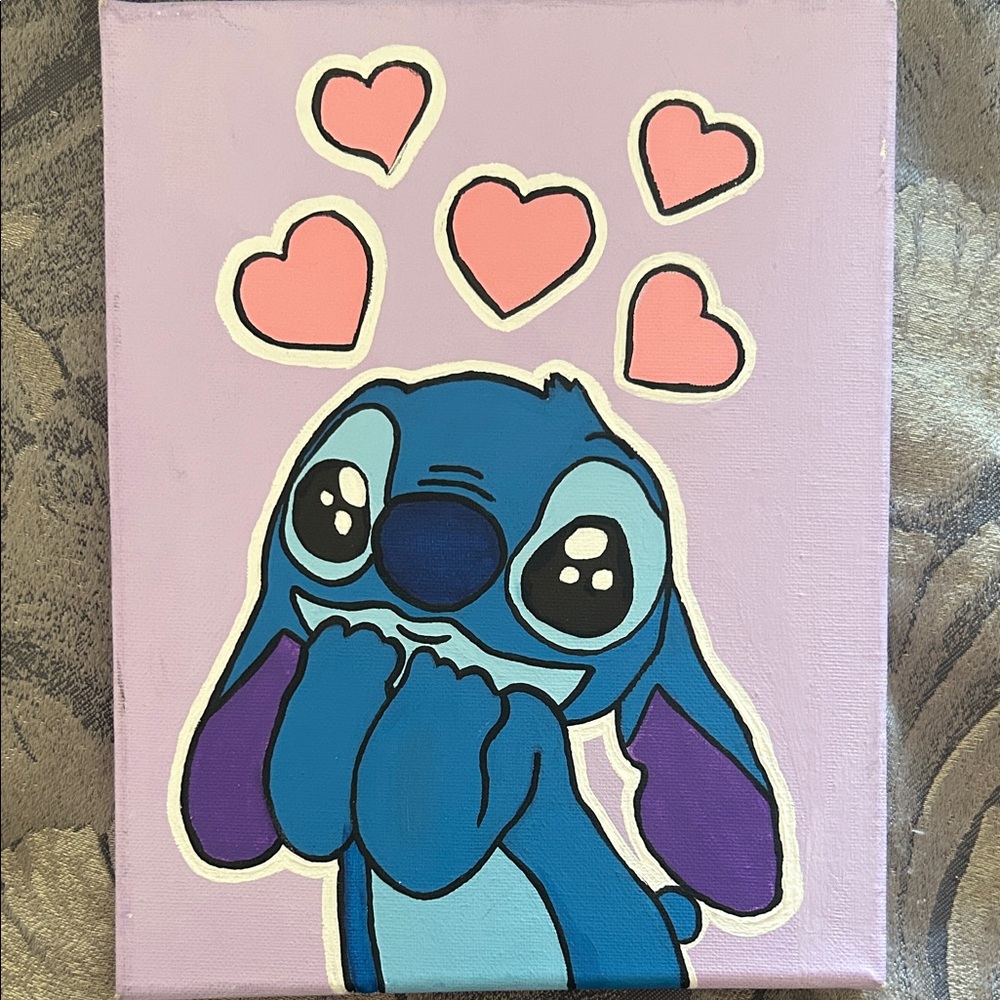 Stitch Character Canvas Art